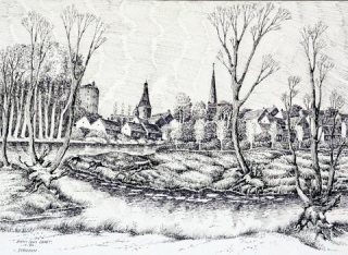 Dessin à l'encre de Chine