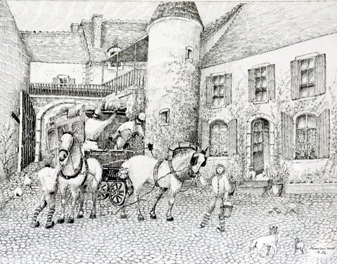 Dessin à l'encre de Chine