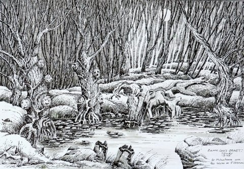 Dessin à l'encre de Chine