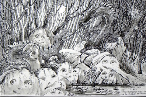 Dessin à l'encre de Chine