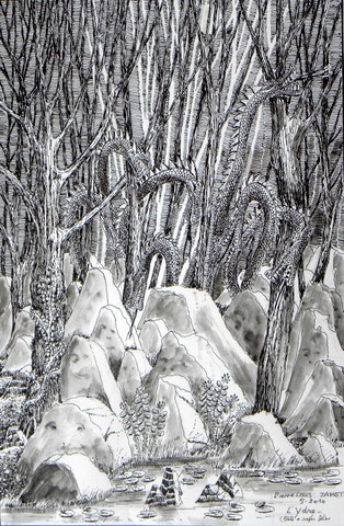 Dessin à l'encre de Chine