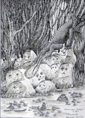 Dessin à l'encre de Chine