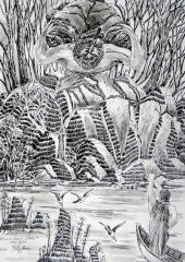 Dessin à l'encre de Chine