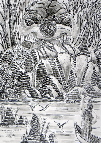 Dessin à l'encre de Chine