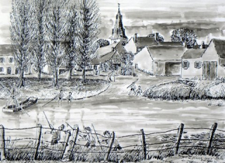 Dessin à l'encre de Chine