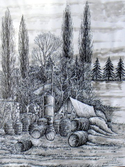 Dessin à l'encre de Chine