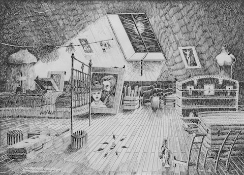 Dessin à l'encre de Chine